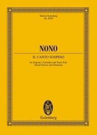 Nono: Il canto sospeso (Study Score) published by Eulenburg